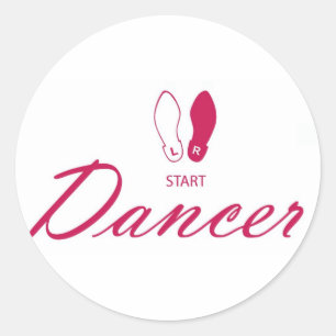 Sticker Rond Danseur