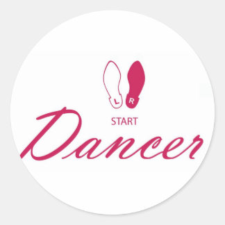 Sticker Rond Danseur