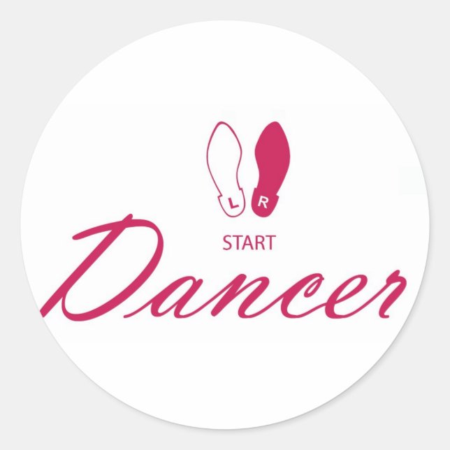 Sticker Rond Danseur (Devant)