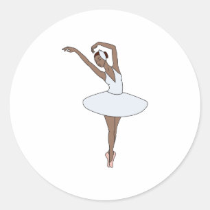 Sticker Rond Danseur classique