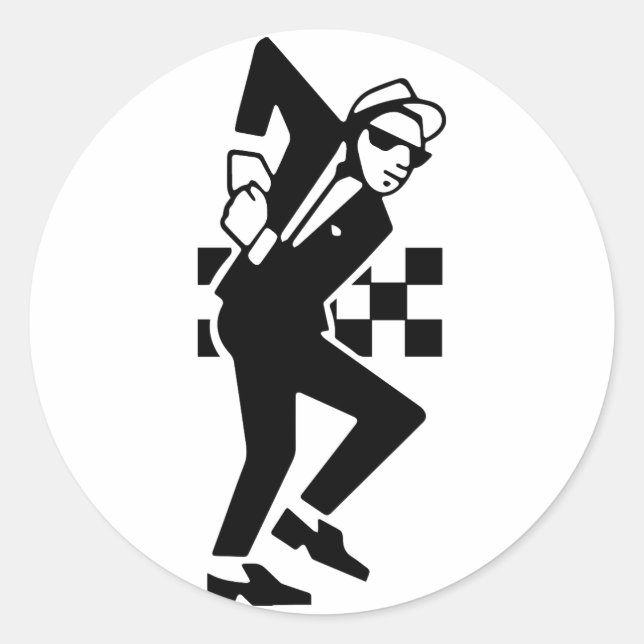 Sticker Rond Danseur SKA (Devant)