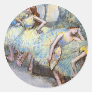 Sticker Rond Danseuse de ballet Degas Dansers d'art Peinture