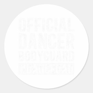 Sticker Rond Danseuse Gardien Danse Papa De La Danse Père Danc