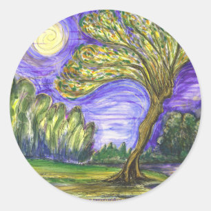 Sticker Rond "Daphné Transformé"