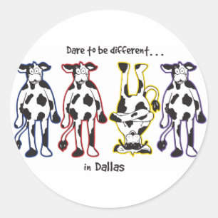 Sticker Rond Dare-in-Dalls