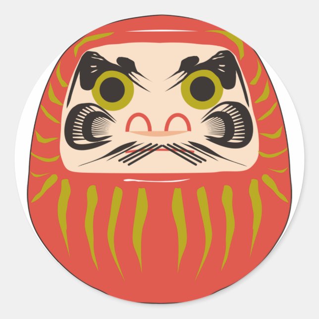 Sticker Rond Daruma (Devant)