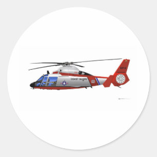 Sticker Rond Dauphin d'Eurocopter HH-65C
