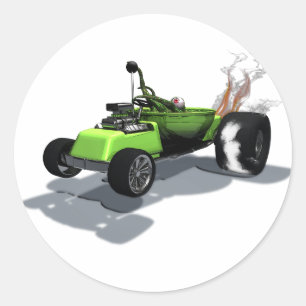 Sticker Rond D'autocollant étrange de mobile de chose de roues