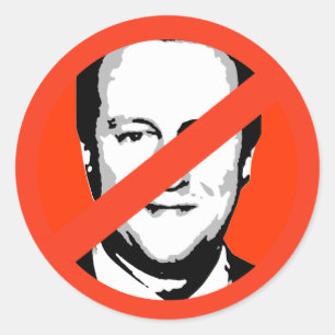 Sticker Rond David Cameron