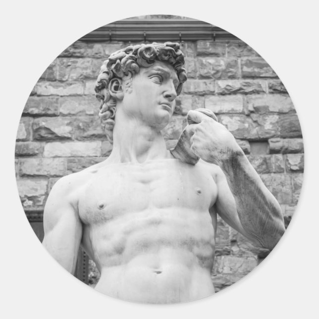 Sticker Rond David (Michel-Ange) (Devant)