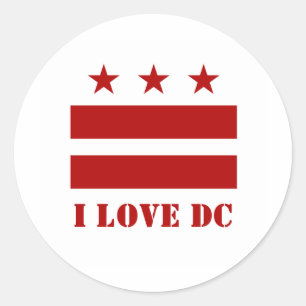 STICKER ROND DC LOVE