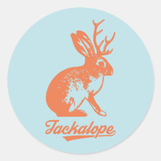 Sticker Rond ） De 枚入り du 大 6 de （de ステッカー de Jackalope