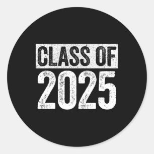 Sticker Rond De 2025 Senior 2025 Graduation