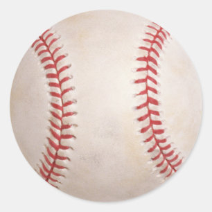Sticker rond de balle de baseball