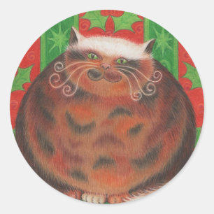 sticker rond de Christmas Pud
