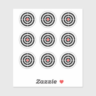 Sticker rond de conception "cible" de la machine à