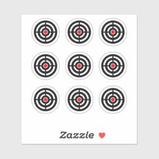 Sticker rond de conception de la cible de la machi