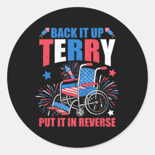 Sticker Rond De Juillet Feu À L'Armement À L'Arrière Terry L'A
