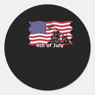 Sticker Rond De Juillet T Chemises Iwo Jima