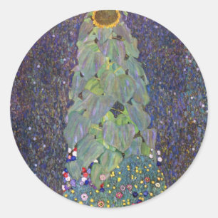 Sticker Rond ~ de Klimt qui est Sonnenblume