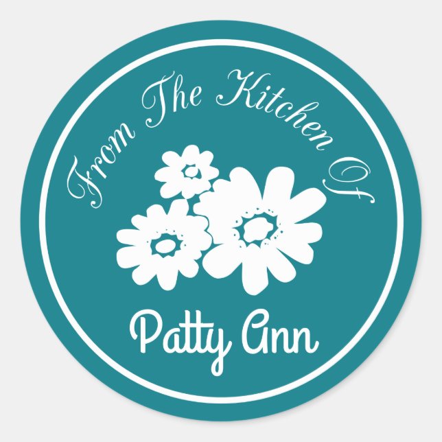 Sticker Rond De La Cuisine De (Devant)