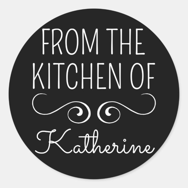 Sticker Rond De La Cuisine De (Devant)