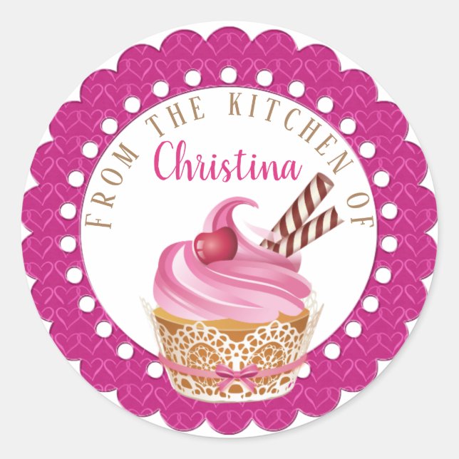 Sticker Rond De la cuisine de cuisson (Devant)