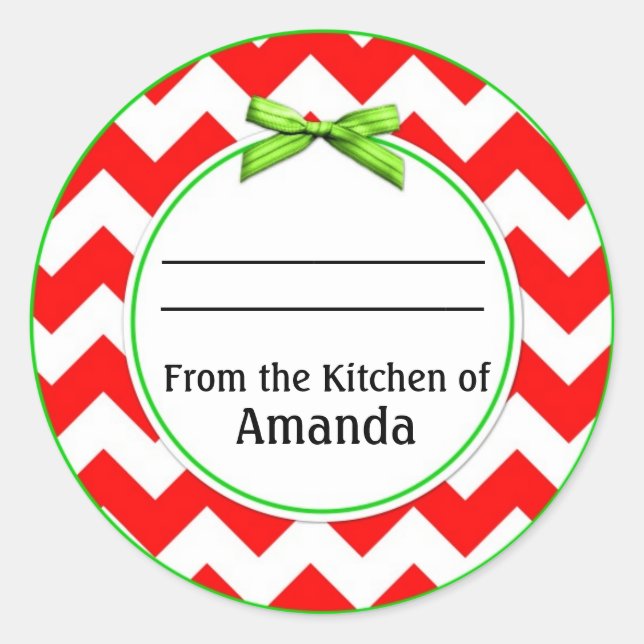 Sticker Rond De la cuisine de Sticker, fait pour vous par Étiqu (Devant)