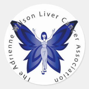 Sticker rond de la Faery bleue