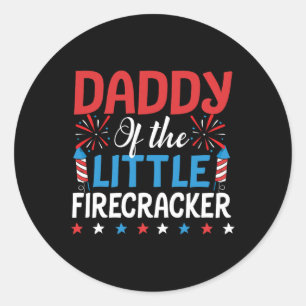 Sticker Rond De La Petite Chemise 4 juillet Fisseuse