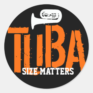 Sticker rond de la taille de TUBA