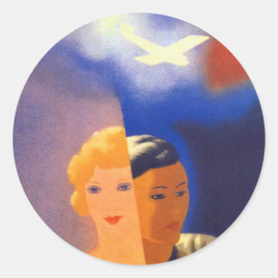 Sticker Rond ~ de l'Orient d'air l'Europe - l'Orient