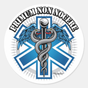 Sticker Rond De PRIMUM médecin de combat NON NOCERE
