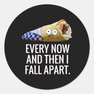 Sticker Rond De Temps En Temps, Puis Je Me Suis Éloigné Gyro Gr