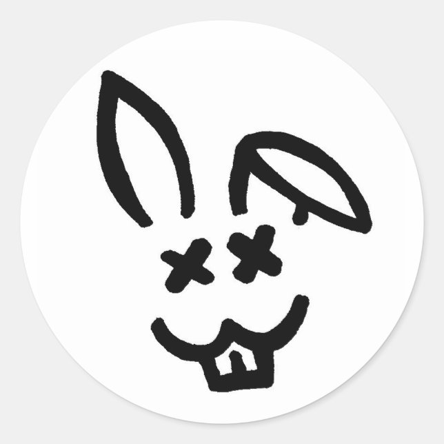 Sticker Rond Dead Rabbit Society (Devant)