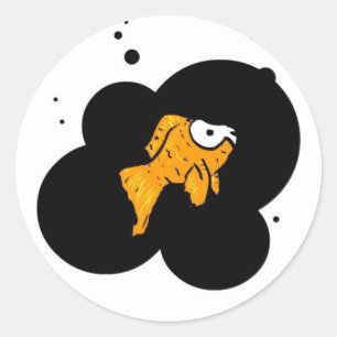 Sticker Rond Deathfish