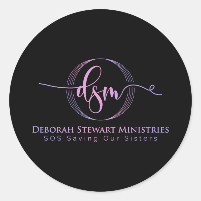 STICKER ROND DEBORAH STEWART MINISTRIÈRES (Devant)