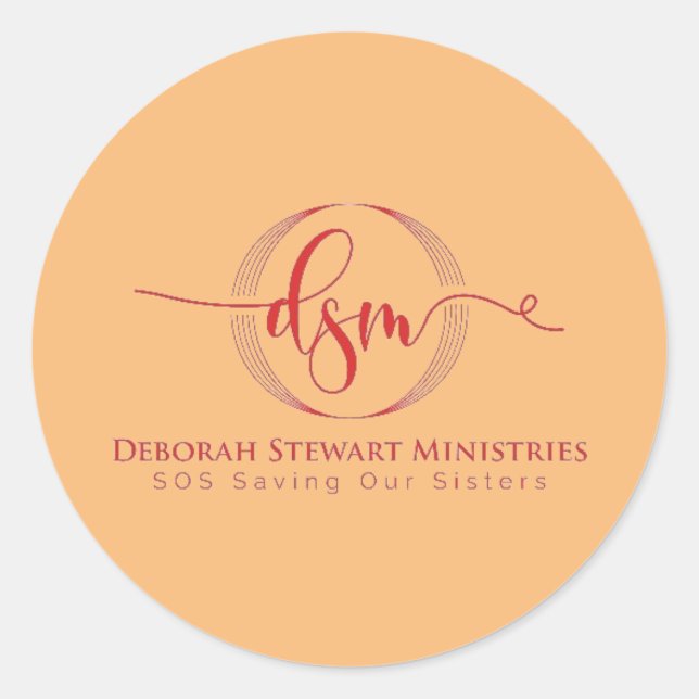 STICKER ROND DEBORAH STEWART MINISTRIÈRES (Devant)