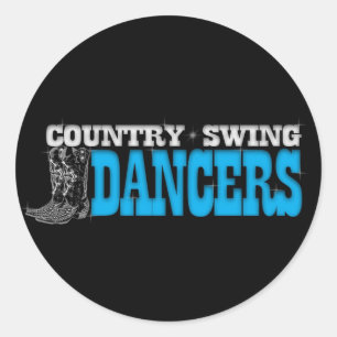 Sticker Rond Décal de la fenêtre des danseurs à ailes de pays