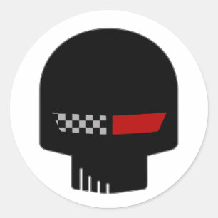 Sticker Rond Décal JAKE Corvette C4 3 pouces