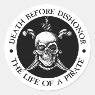 Sticker Rond Décès avant le déshonorant