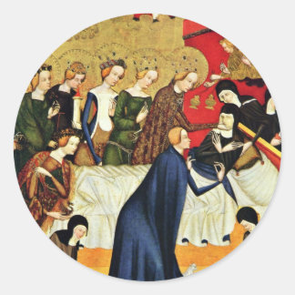 Sticker Rond Décès De St. Clare Par Meister Von Heiligenkreuz (
