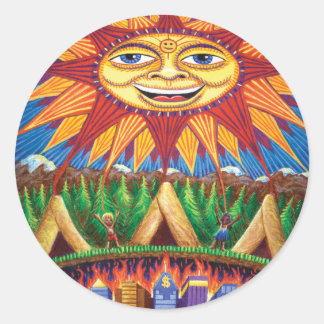 Sticker Rond Décès en renaissance