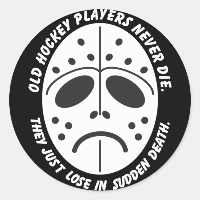 Sticker Rond Décès soudain (Devant)