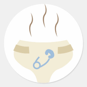 Sticker Rond Déchet d'odeur