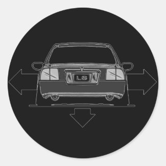 Sticker Rond Décor casquette large et bas centre