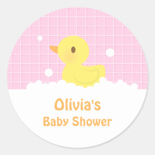 Sticker Rond Décor de la soirée Baby shower en caoutchouc