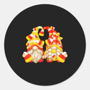 Sticker Rond Décor de maïs en bonbon drôle d'Halloween Mignon G