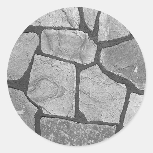 Sticker Rond Décor Gris Stylo (Devant)