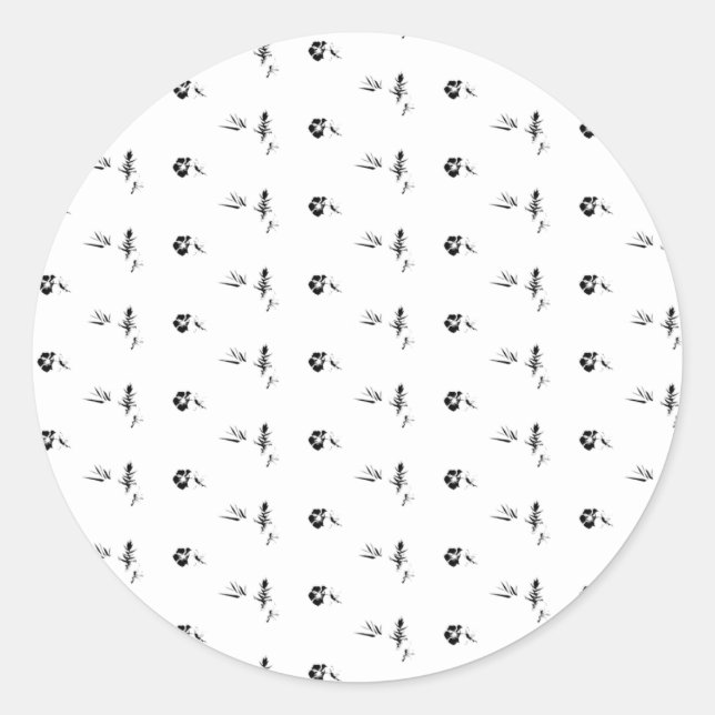 Sticker Rond Décoratif, Gris foncé, Charbon (Devant)